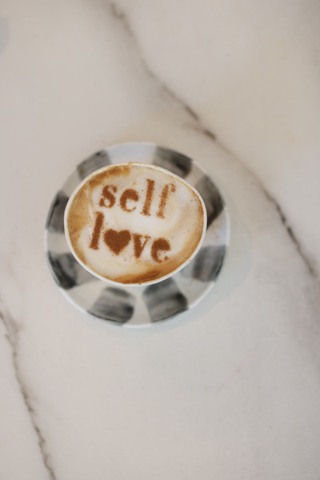 Self Love Latte Stencil
